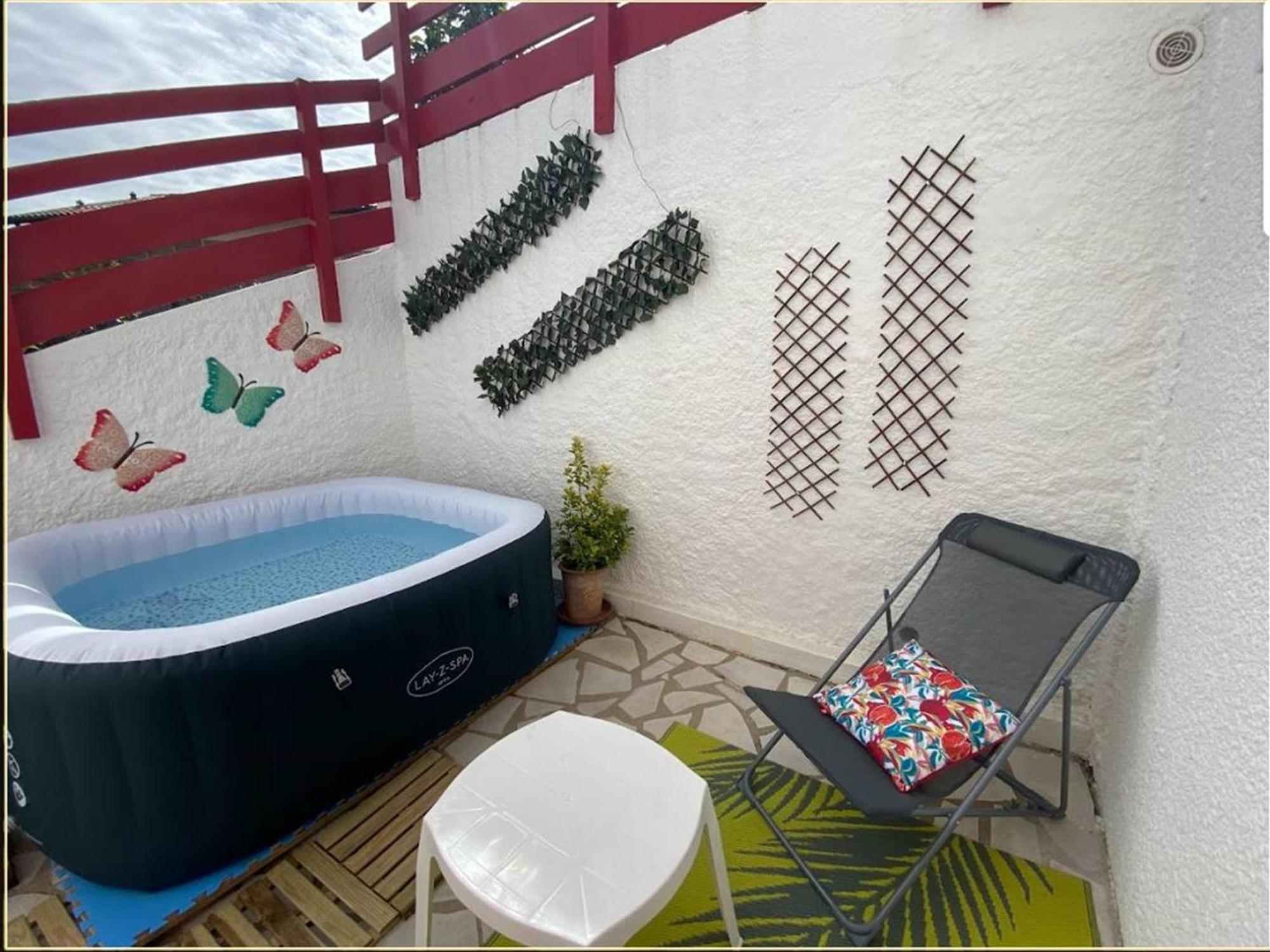 T1 Bis A Bidart, 2 Pers, 900m Plage, Terrasse Et Spa, Quartier Calme - Fr-1-495-137 Apartamento *
