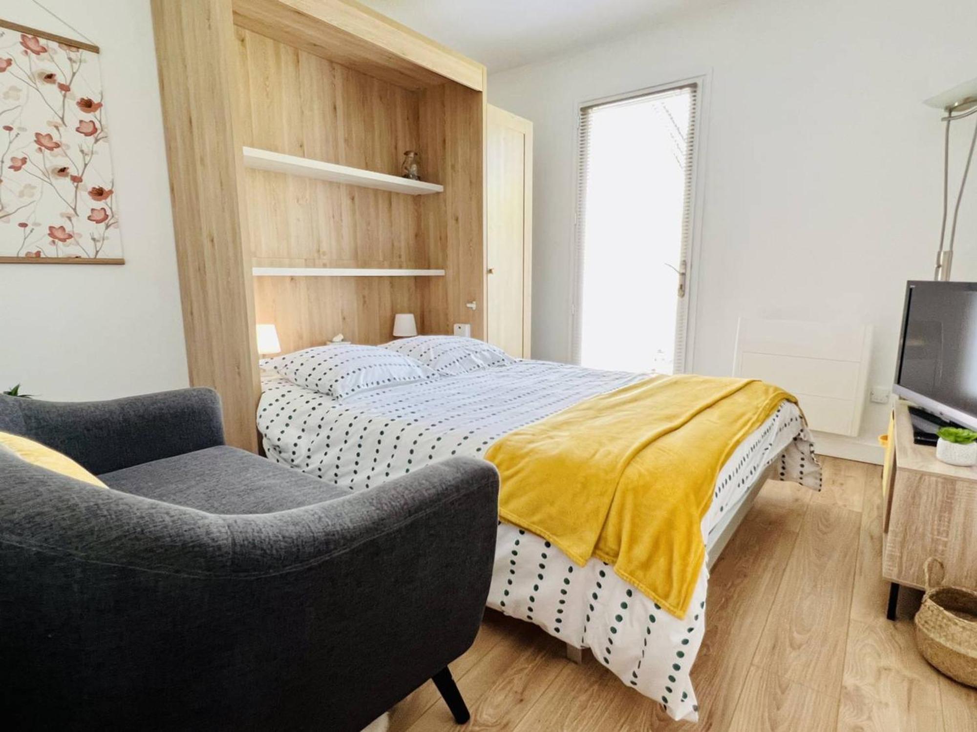 T1 Bis A Bidart, 2 Pers, 900m Plage, Terrasse Et Spa, Quartier Calme - Fr-1-495-137 *