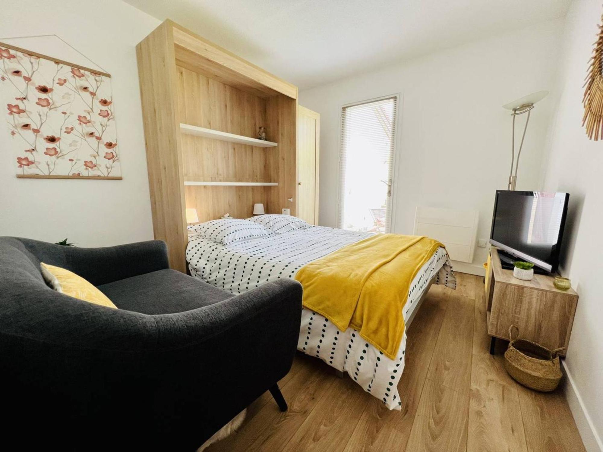 T1 Bis A Bidart, 2 Pers, 900m Plage, Terrasse Et Spa, Quartier Calme - Fr-1-495-137 Appartement